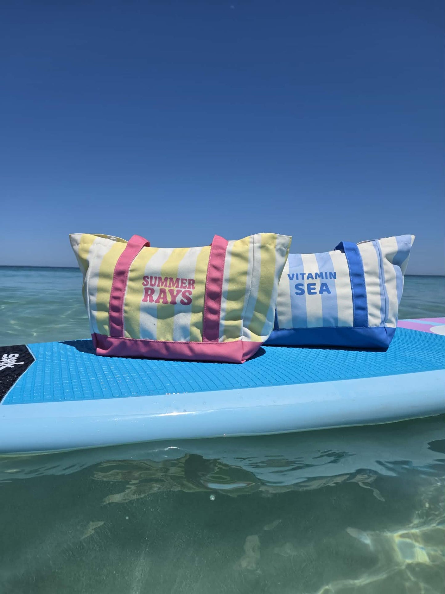 Summer Rays Stripe Beach Tote